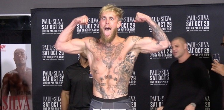 Jake Paul vs. Anderson Silva Officially Weigh-in | Video