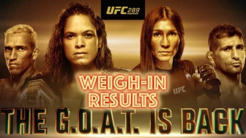 UFC 289 Weigh-In Results and Live Video