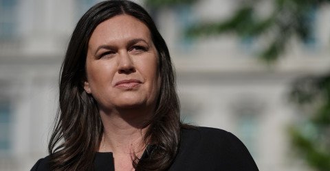 Sarah Huckabee Sanders Rejects Demand to Remove ‘Sidewalk Chalk Cross’ Drawn by Kids