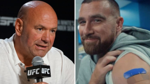 Dana White the latest to bash Travis Kelce for his pro-vaccine campaign