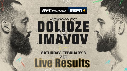 UFC Vegas 85 Live Results: Dolidze vs. Imavov