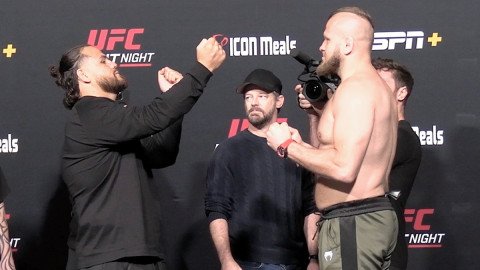 UFC Vegas 88: Tuivasa vs. Tybura Face-Offs Video