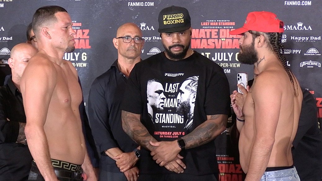 Nate Diaz vs. Jorge Masvidal 2 Main Event Weigh-In Video