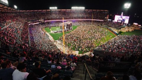 Harvest Crusade’s Gospel Message Attracts 50,000 to Angel Stadium and 5,000 Commit to Christ