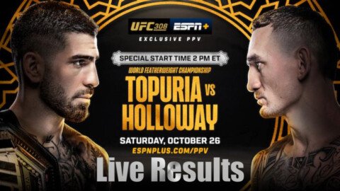 UFC 308: Topuria vs. Holloway live results