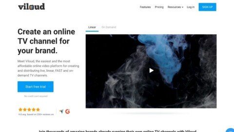 Viloud: Online TV channel creator