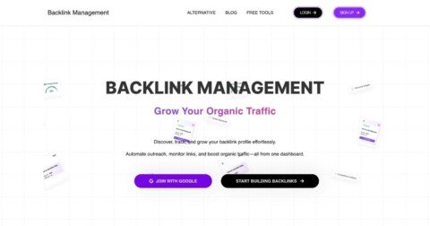 BacklinkManagement: SEO optimization tool