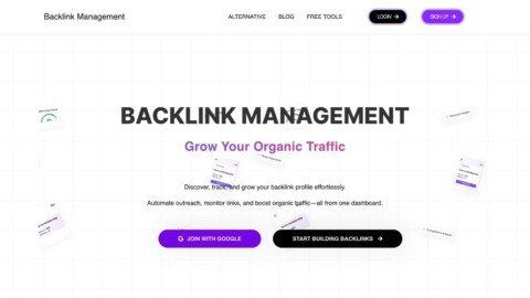 BacklinkManagement: SEO optimization tool