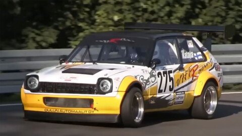 Listen To This Insane V8 Toyota Starlet Hillclimb Monster