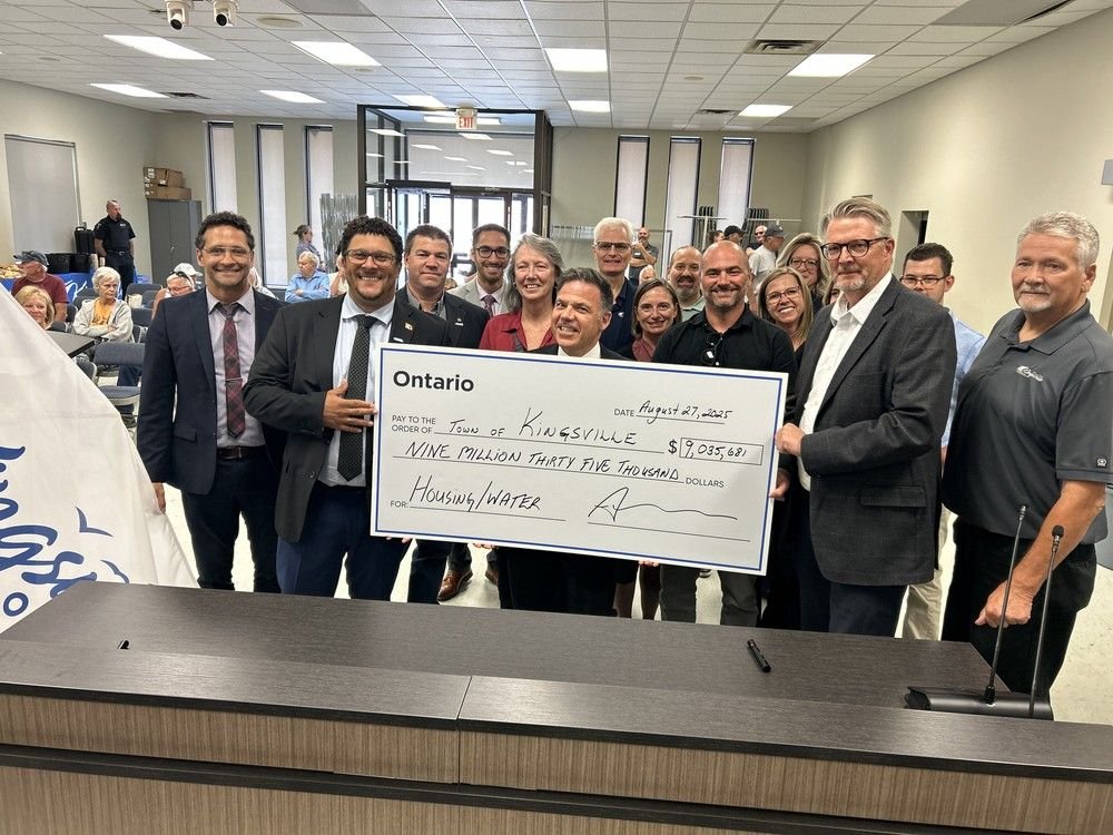 $9-million provincial grant to provide water for 3,000 more homes in Kingsville