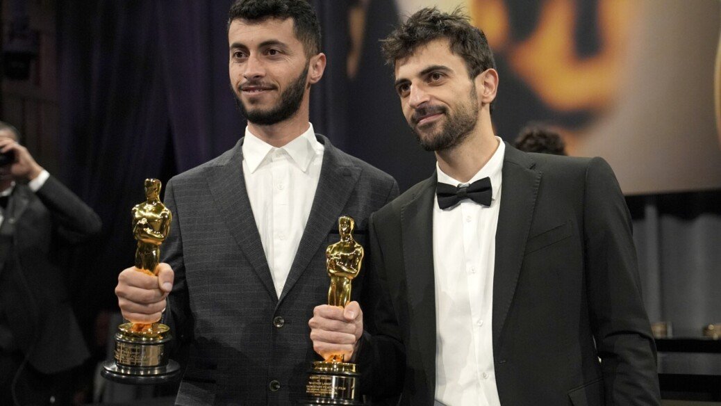 Oscar-winning Palestinian director Basel Adra says his home in West Bank raided by Israeli soldiers