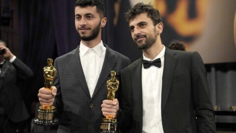 Oscar-winning Palestinian director Basel Adra says his home in West Bank raided by Israeli soldiers