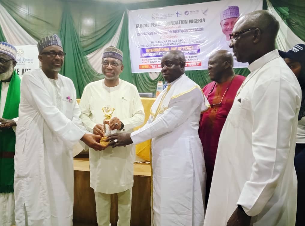 Uba Sani honoured as “peace champion” for driving unity in Kaduna