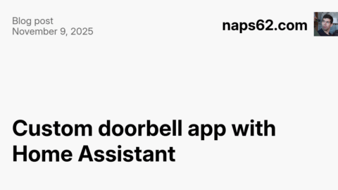 Custom doorbell app with Home Assistant and WebRTC