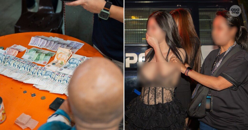 47 arrested in police raids over 4 days for suspected illegal gambling and vice activities, Singapore News